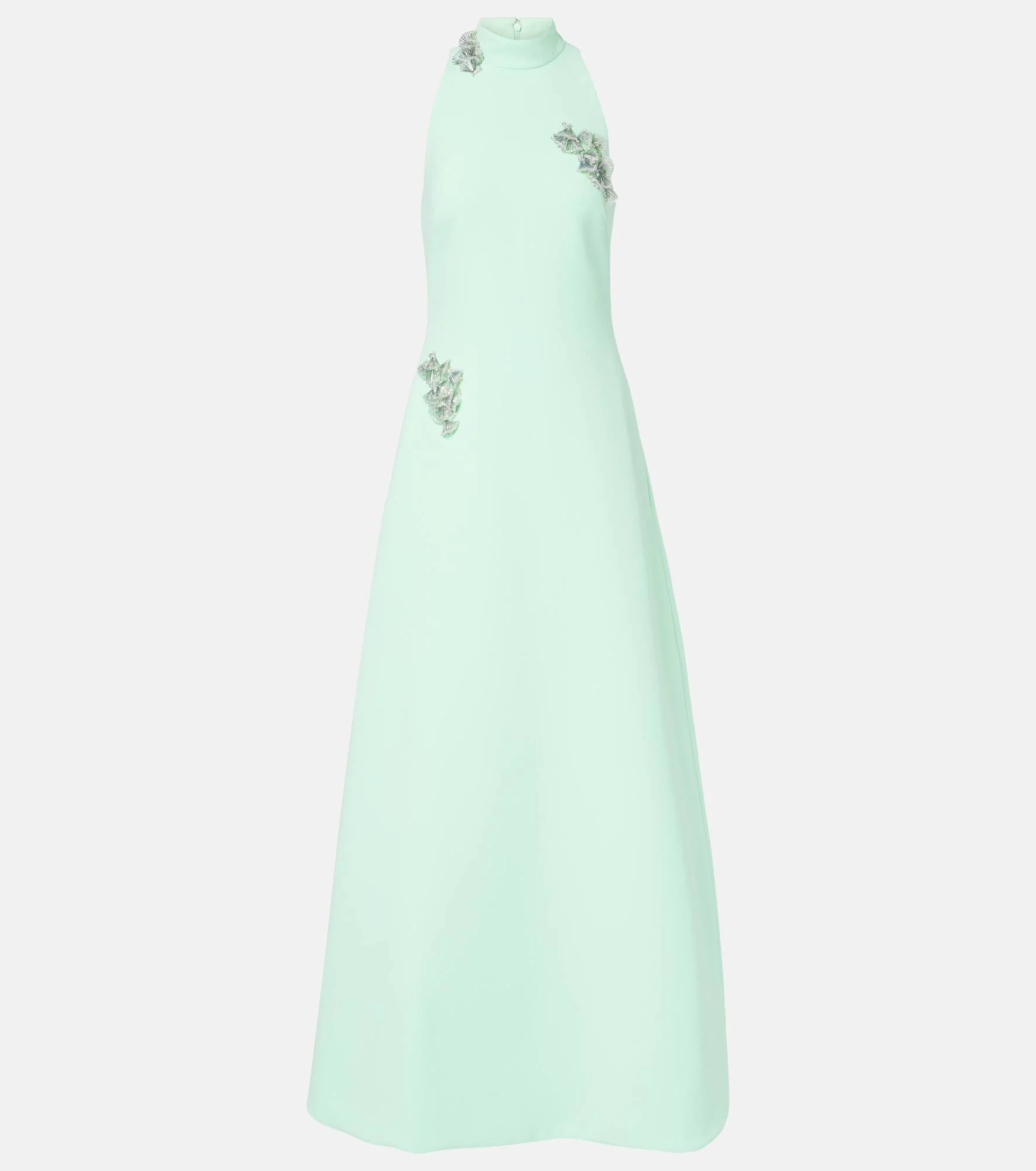 Priscilla embellished crêpe gown - 1
