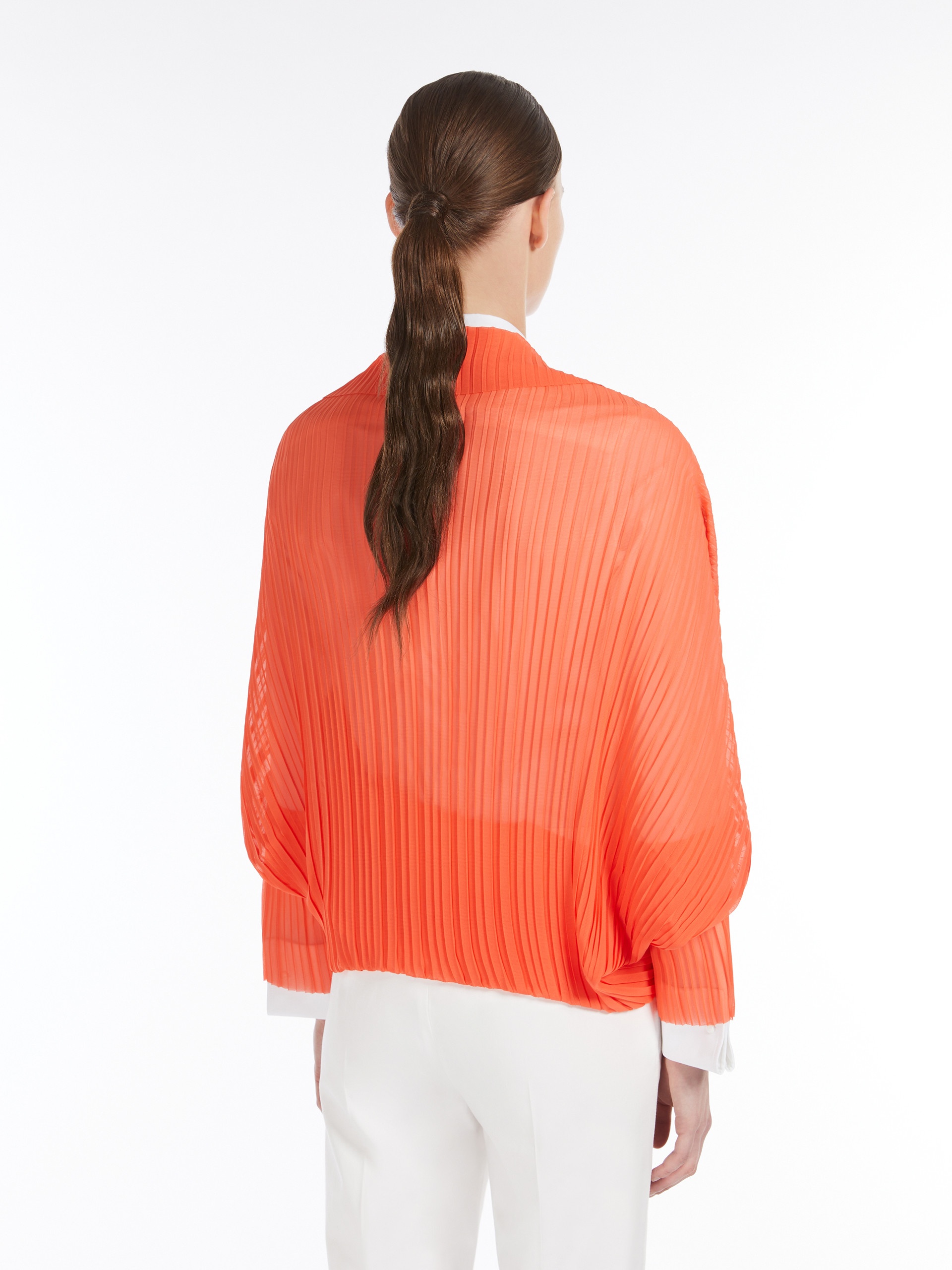 VESUVIO Pleated fabric shrug - 4
