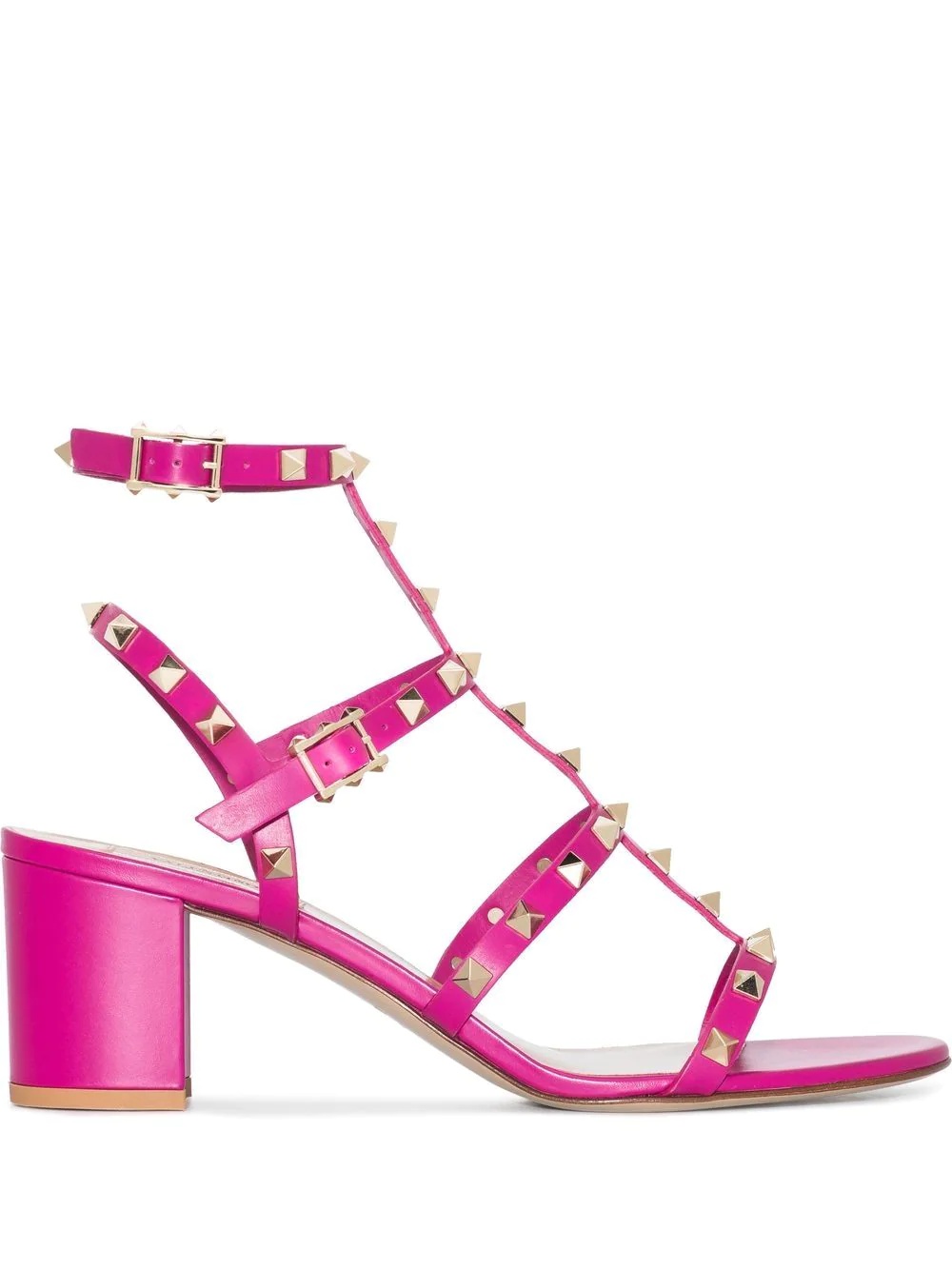 Rockstud 75mm block-heel sandals - 1