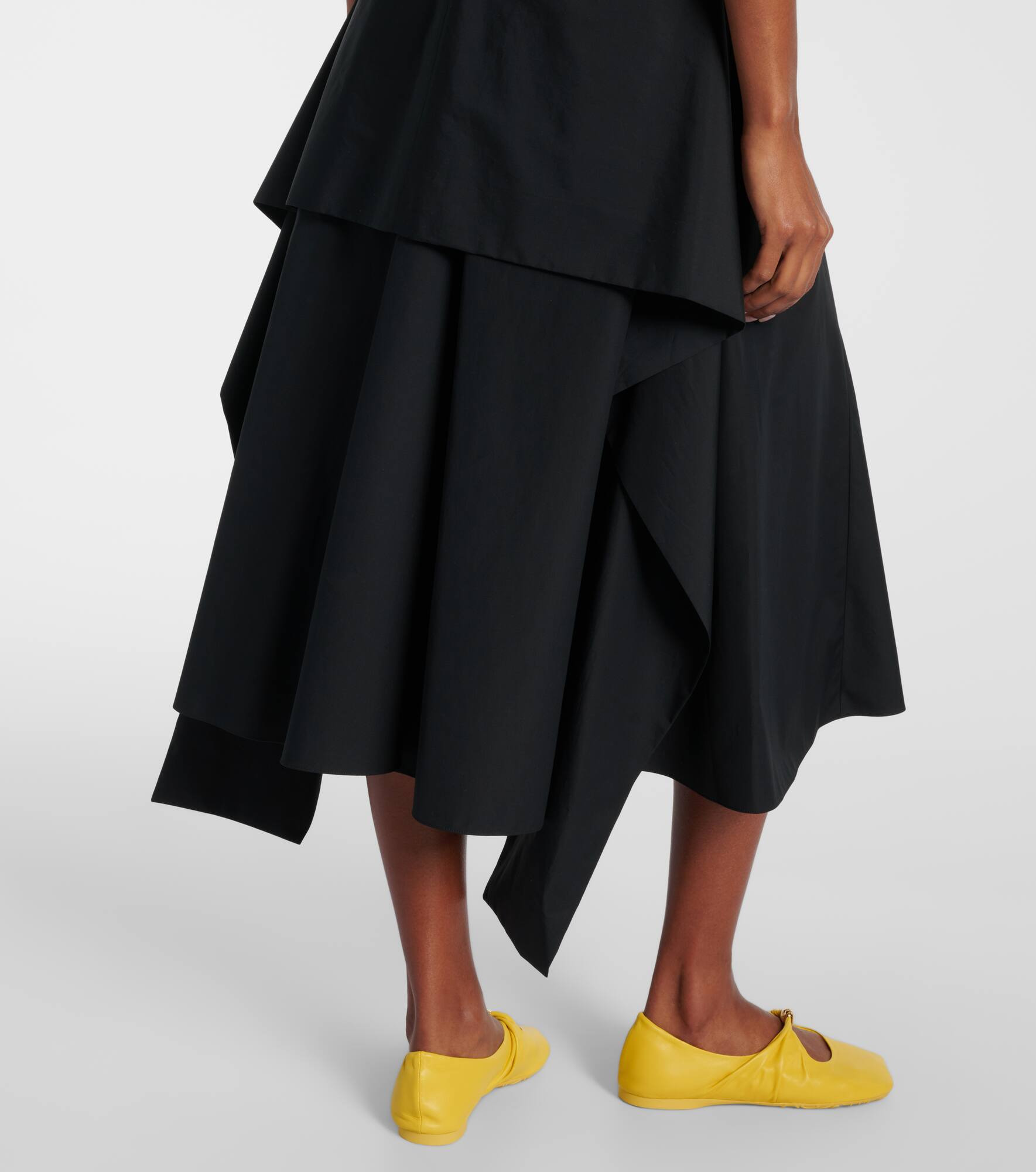 Cotton poplin wrap dress - 6