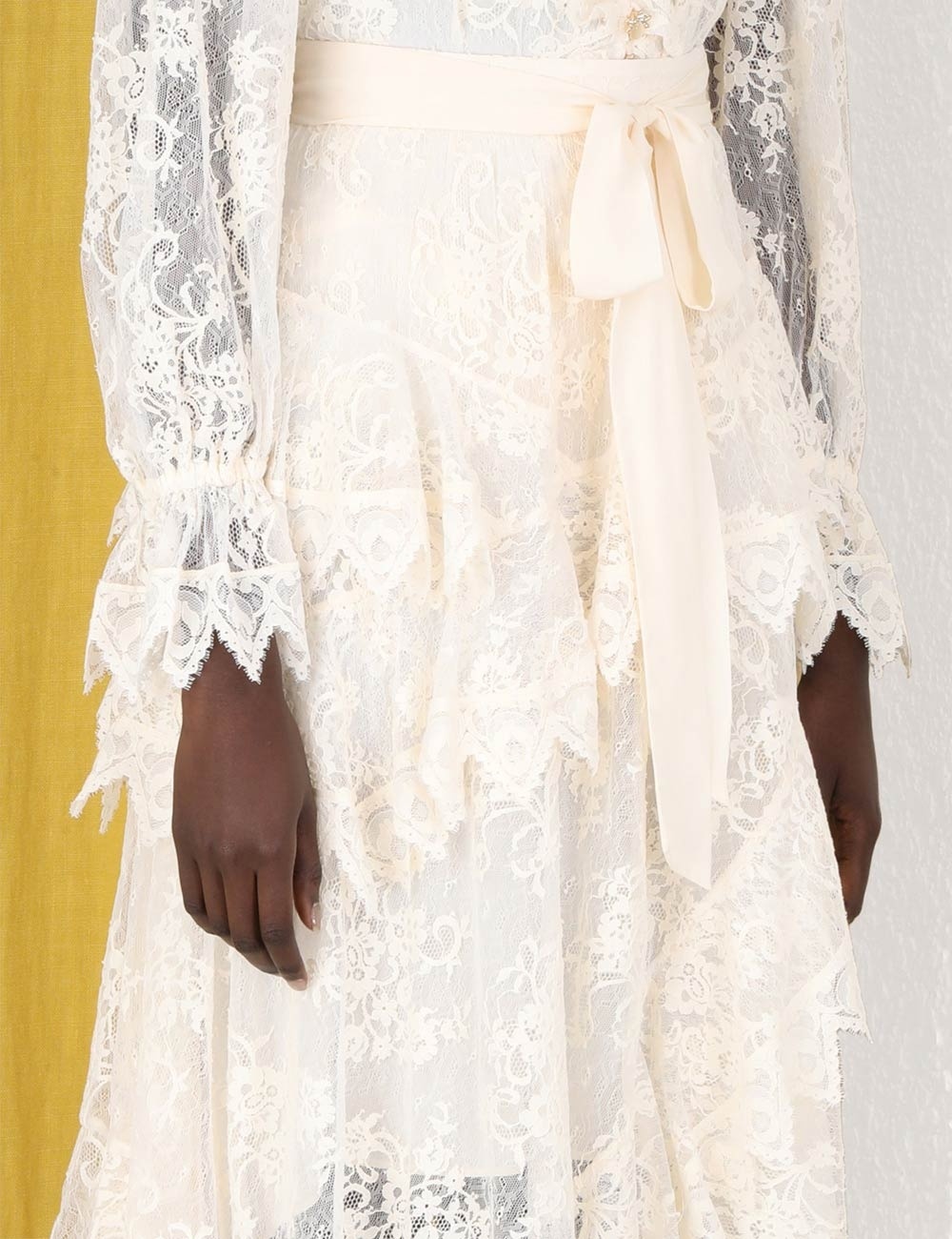 LACE ASYMMETRIC SKIRT - 5