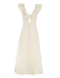 Zimmermann HALCYON FLUTTER MIDI DRESS - 7578DSS235CRM | REVERSIBLE