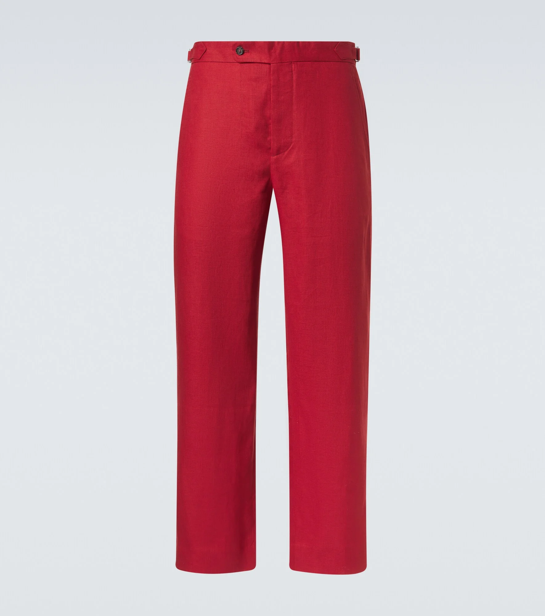 Linen straight pants - 1
