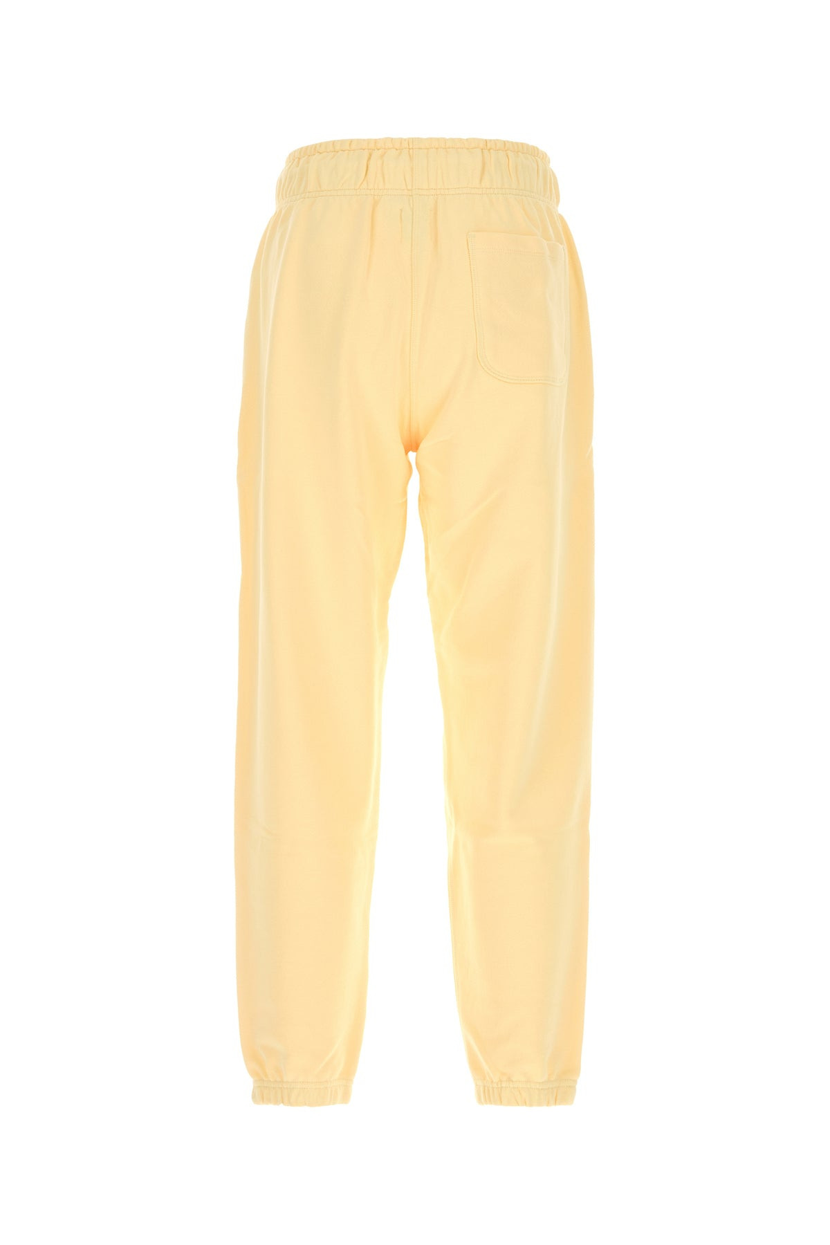 Pastel yellow cotton joggers - 2