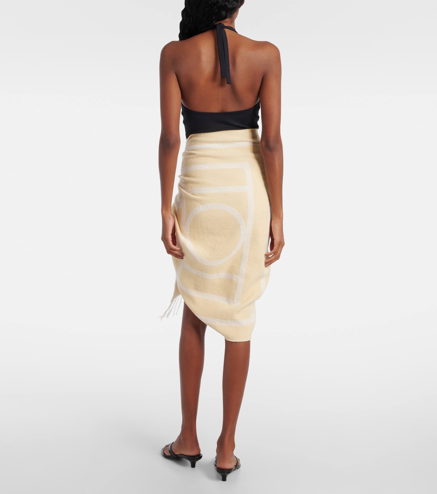 Monogram cotton-blend jacquard scarf - 3