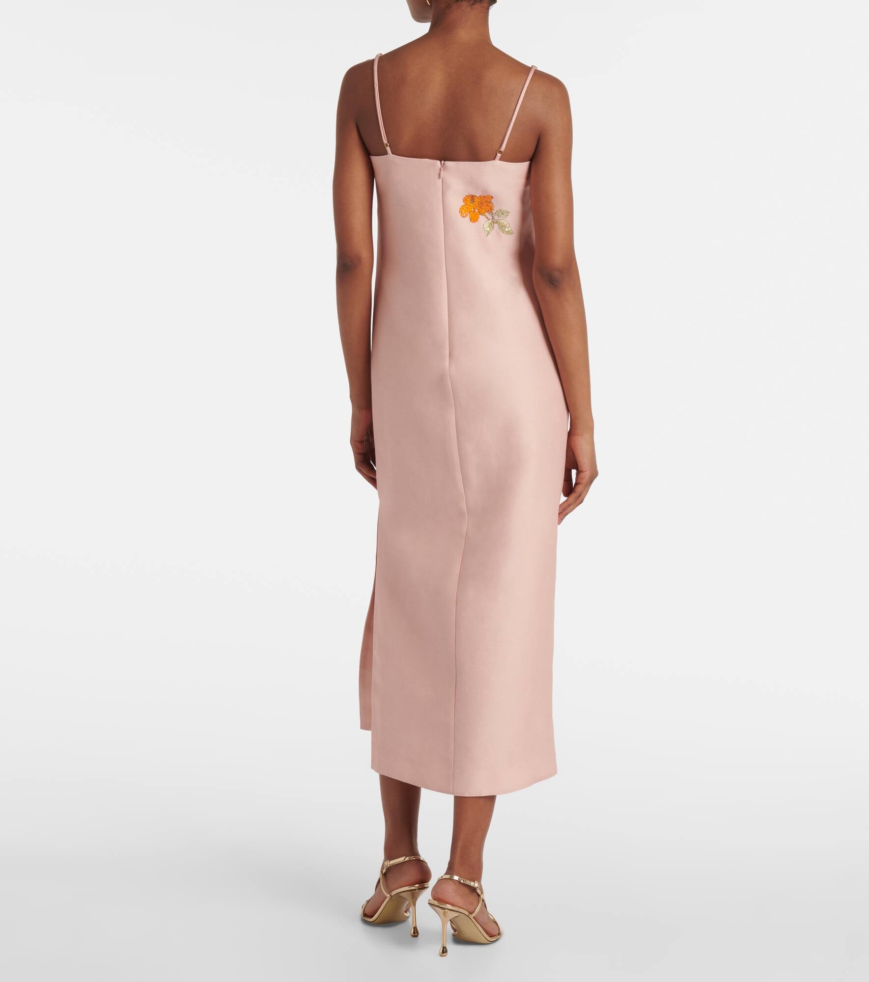 Hazel printed linen-blend maxi dress - 3