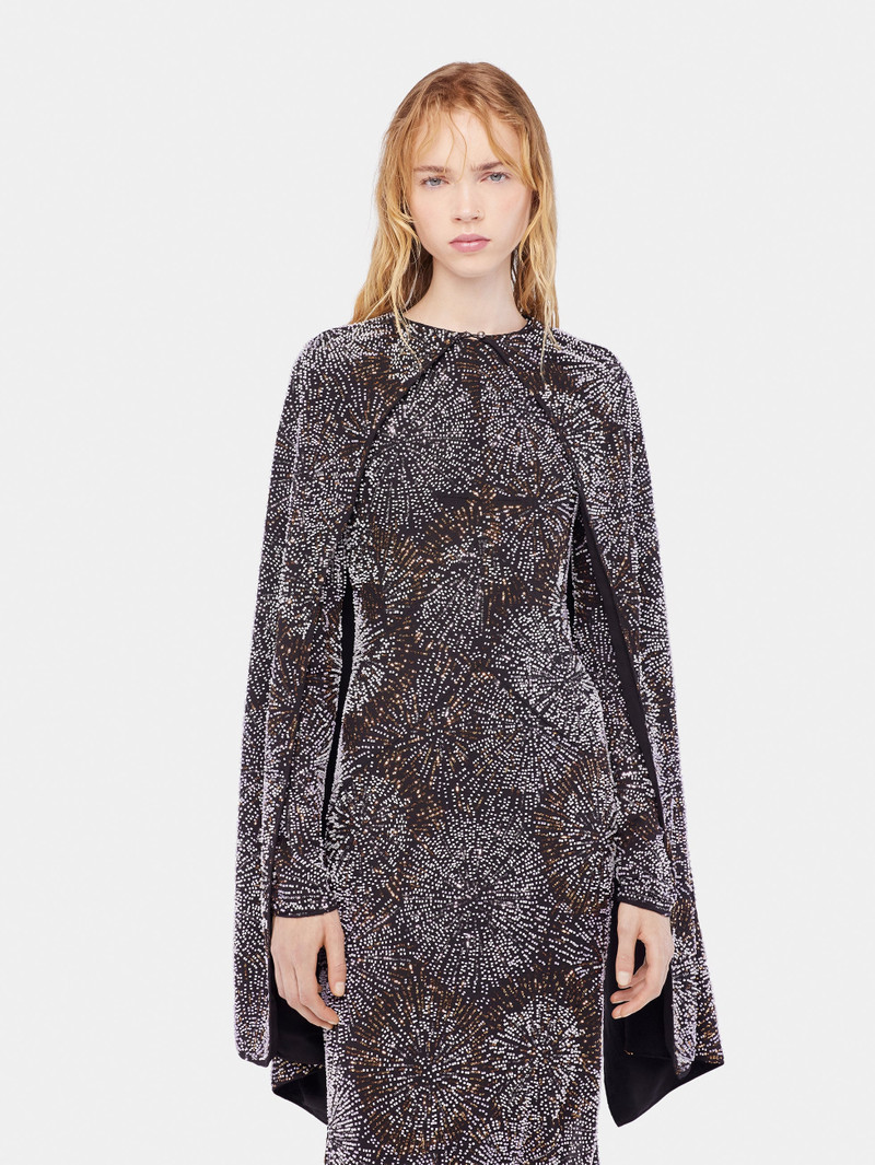 CREPE DRESS WITH PEARL EMBROIDERY 4