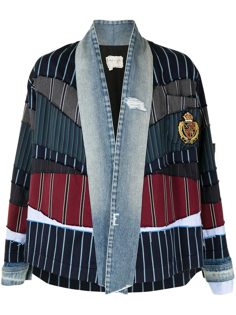 patchwork long-sleeved jacket 1