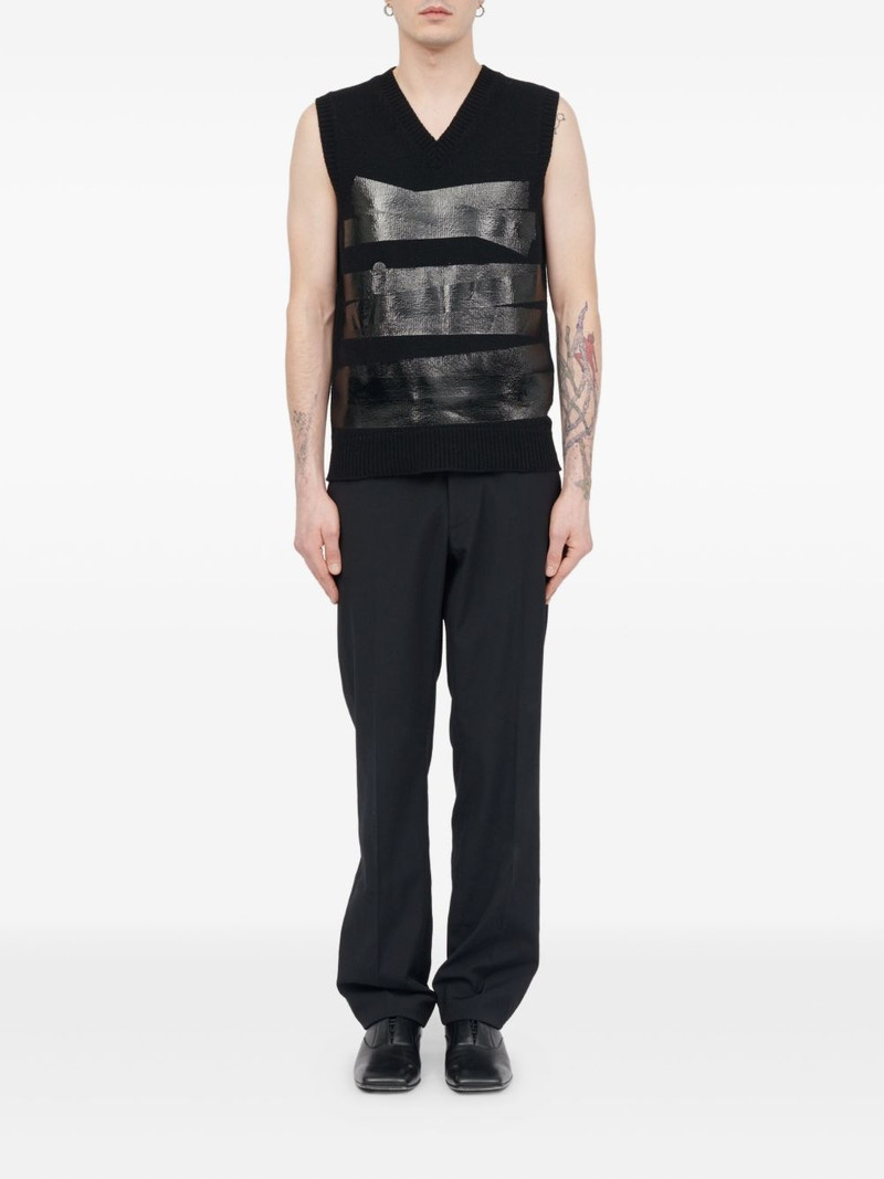 MM6 Maison Margiela V-neck wool vest outlook