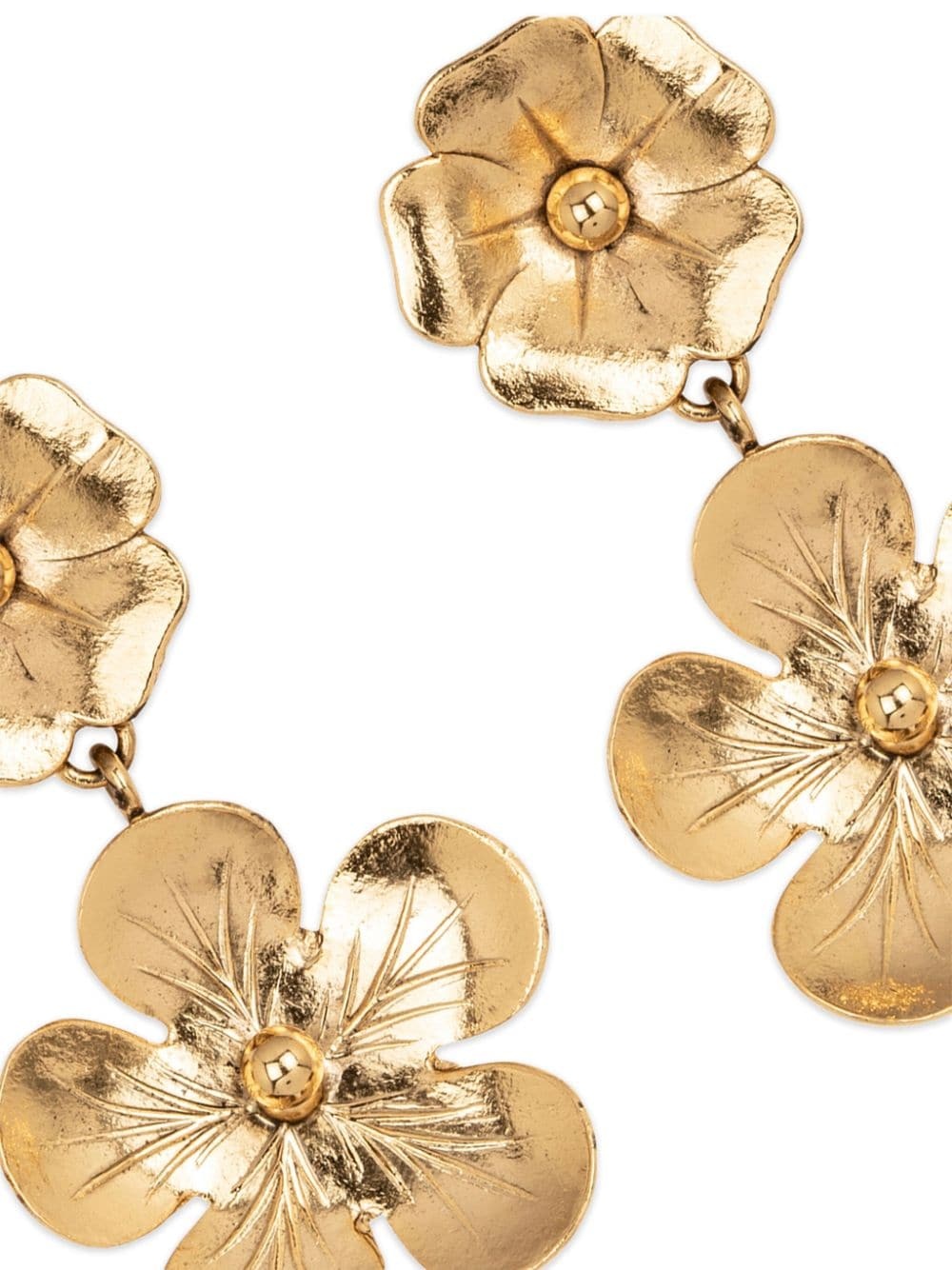 18kt gold plated Kenzie drop earrings - 2
