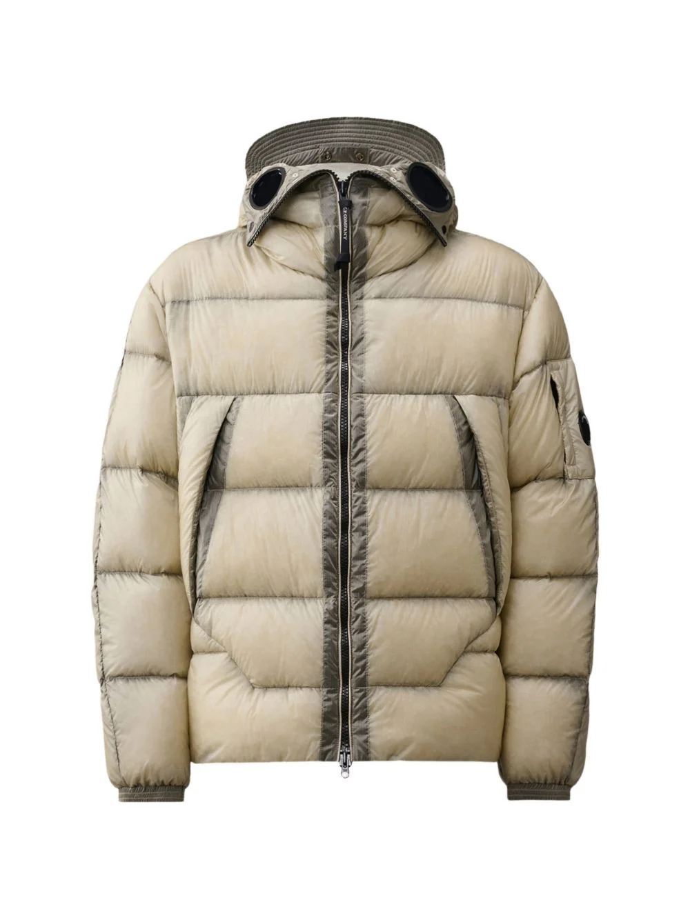 Goggle-hood padded jacket - 1