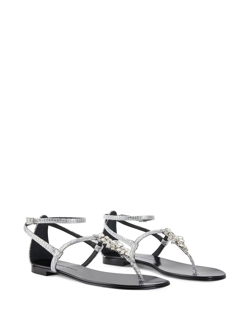 Kamala python- print thong sandals - 2