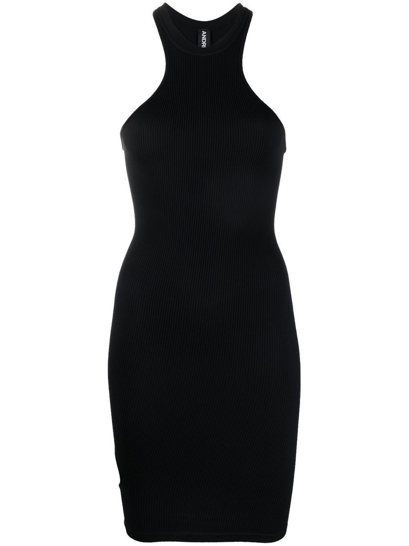 racer-neck fitted dress 1