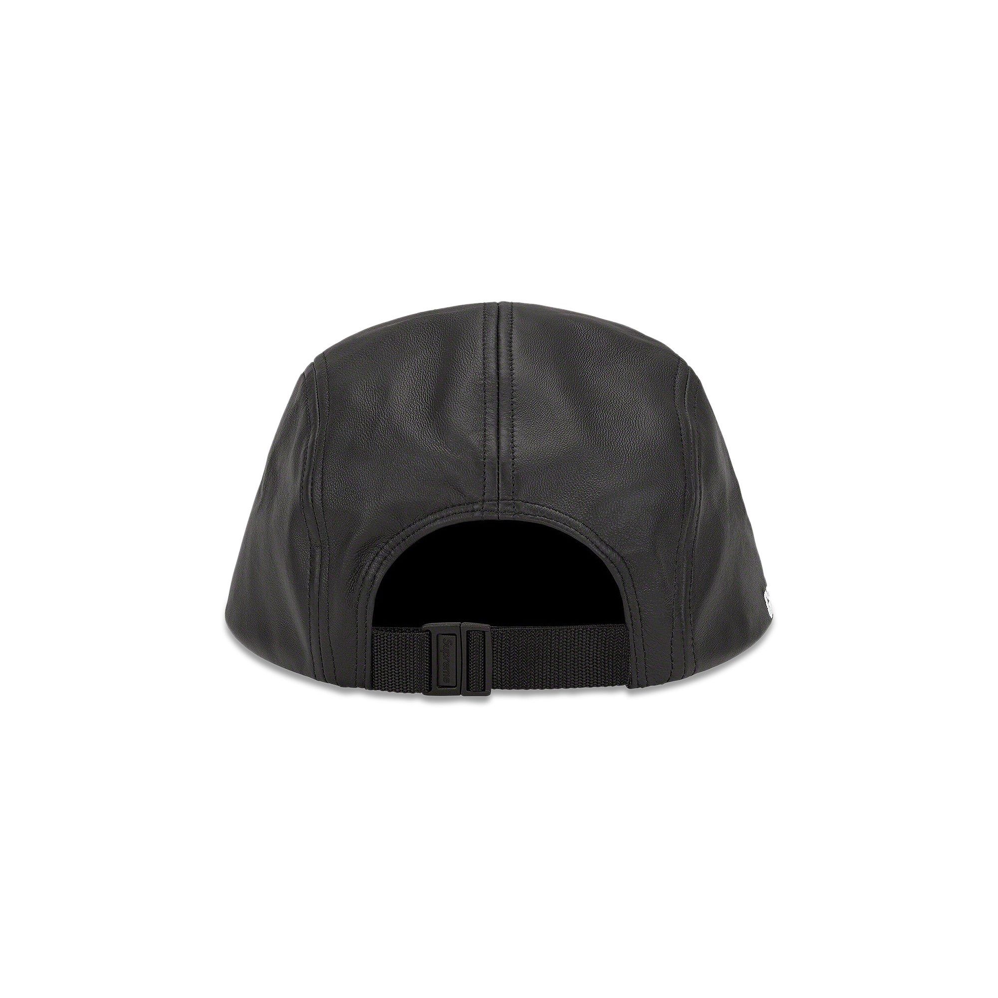 Supreme GORE-TEX Leather Camp Cap 'Black' - 2