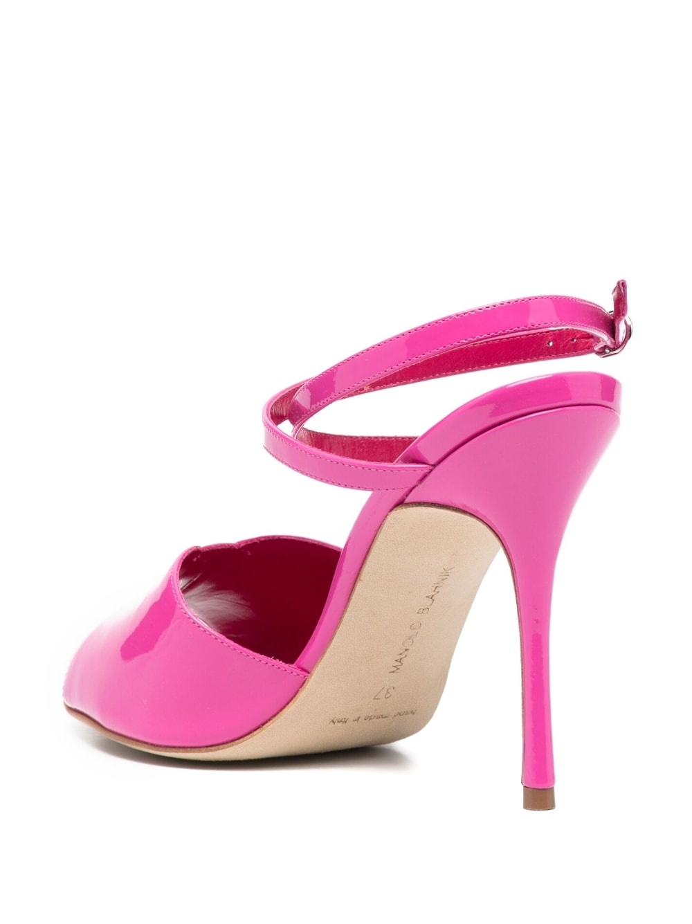 110mm shimmer-finish sandals - 3
