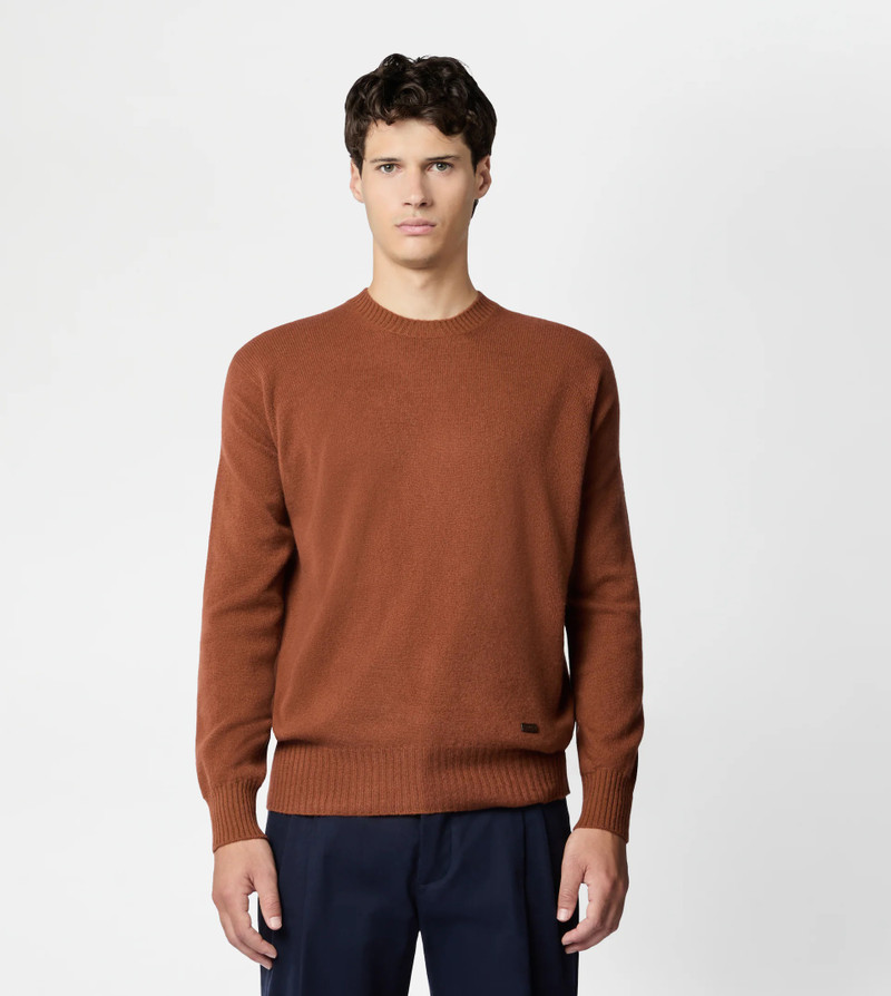 Tod's CASHMERE BLEND ROUND-NECK JUMPER - ORANGE outlook