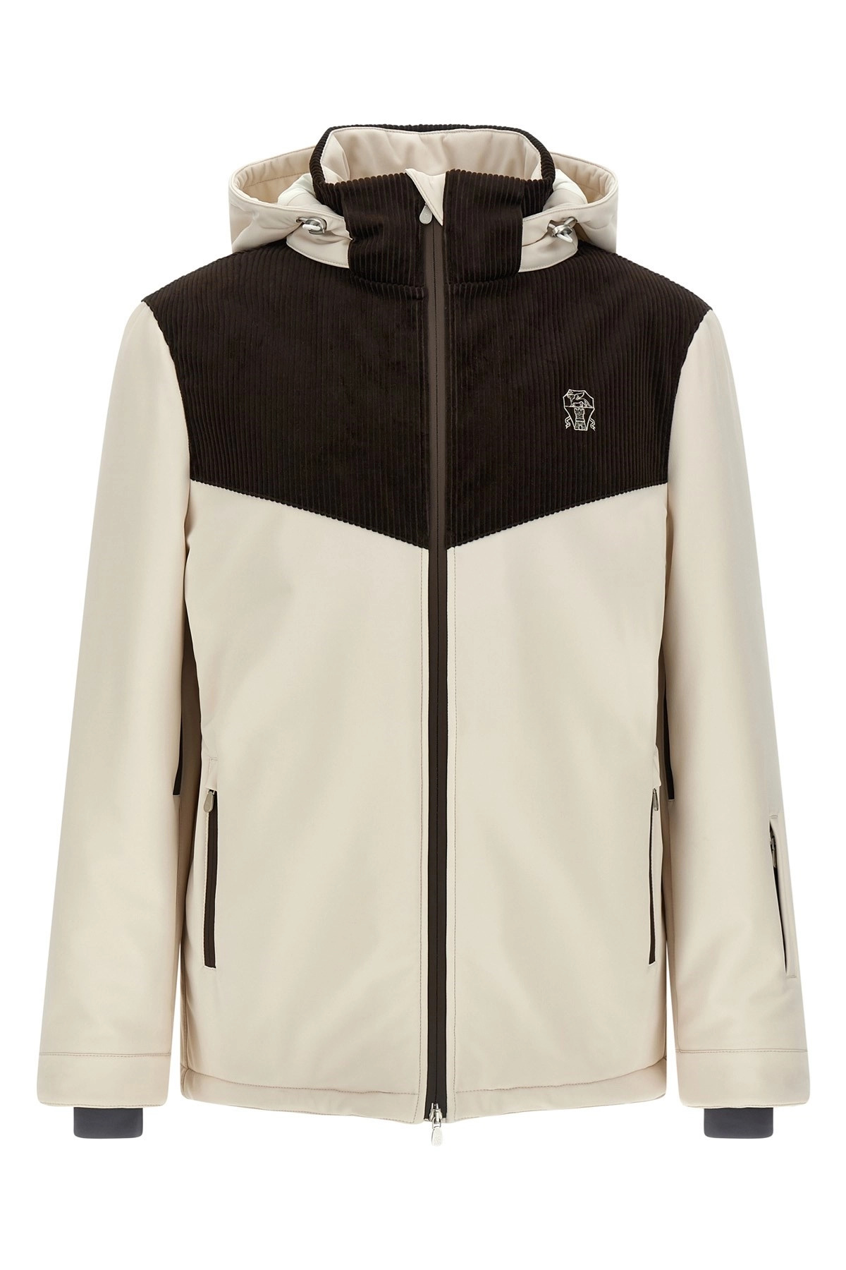Corduroy insert ski jacket - 1