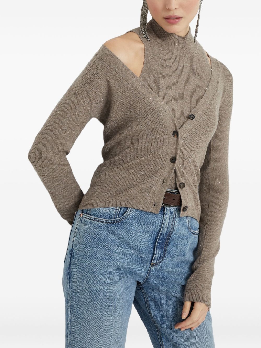 V-neck cardigan - 5