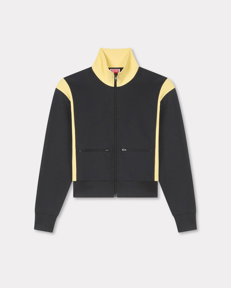 'Boke Flower 2.0' embroidered track jacket in interlock 1