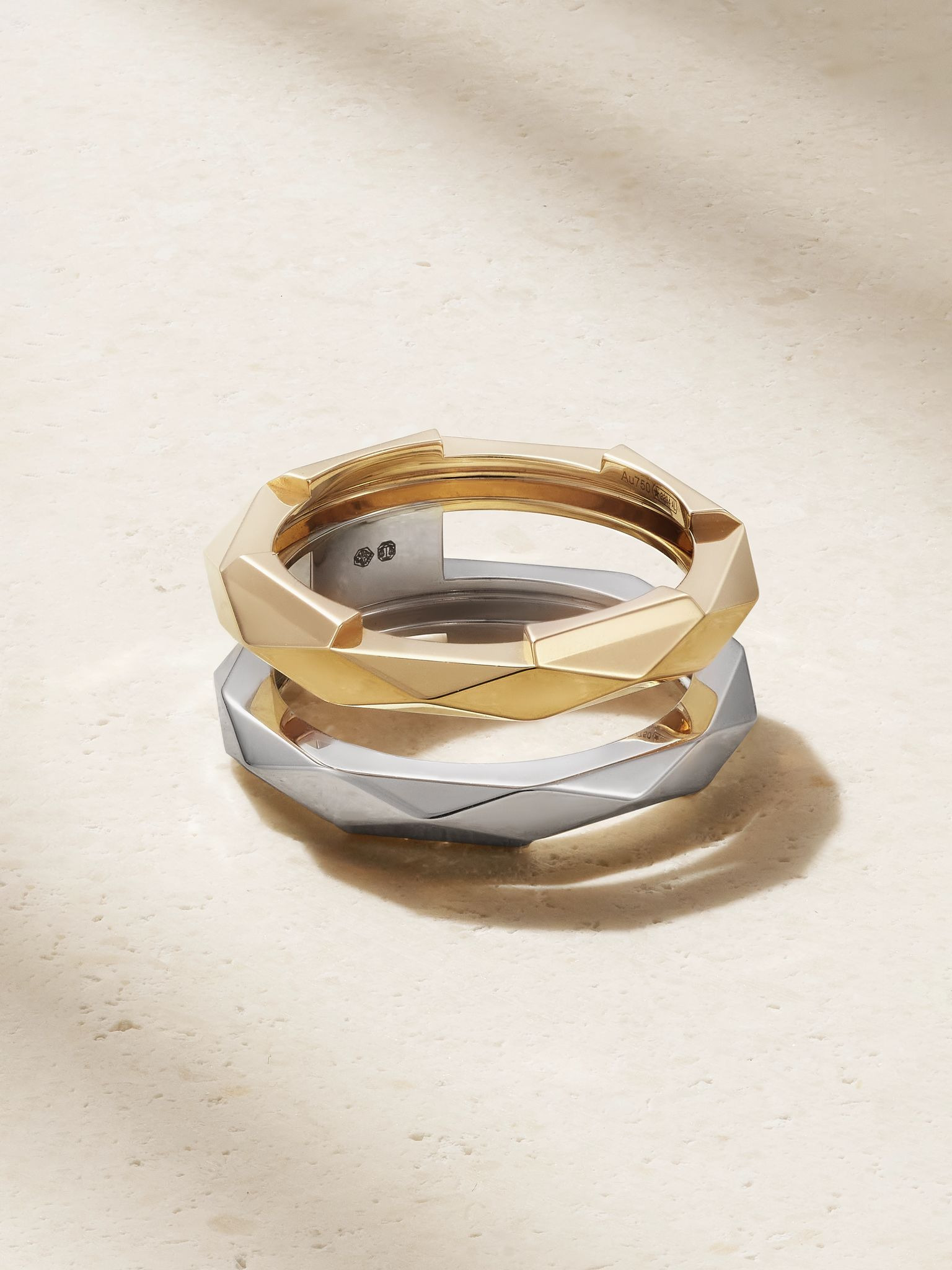 Link to Love 18-karat white and yellow gold ring Gold - 3