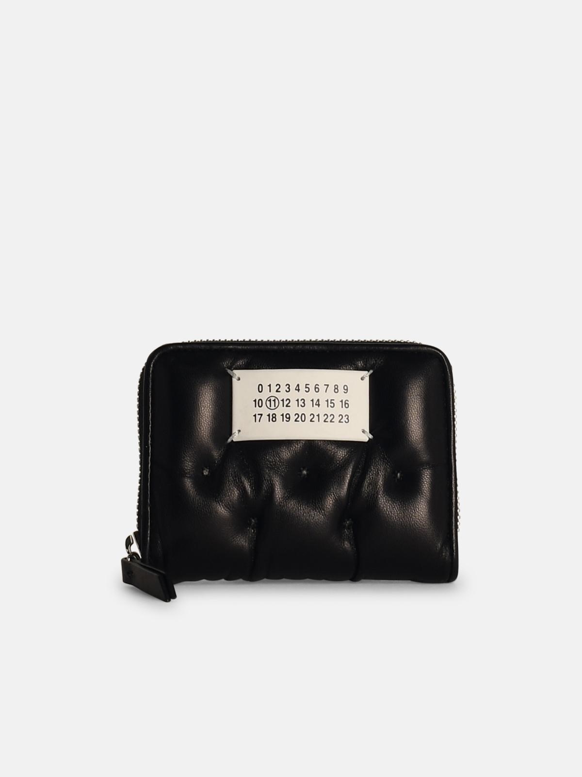 BLACK LEATHER WALLET - 1