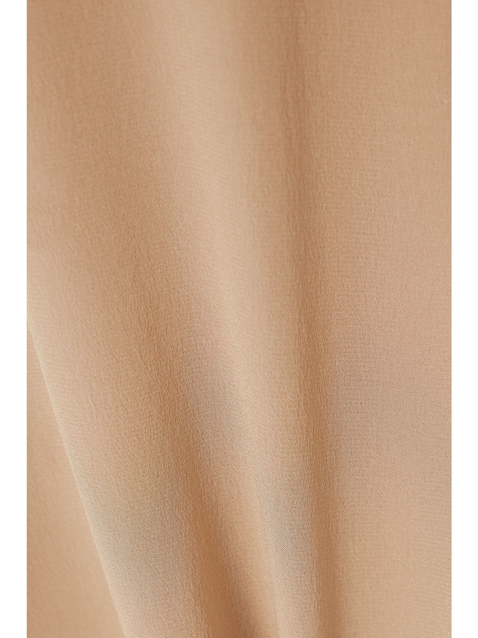 Eva silk crepe de chine blouse Camel - 5