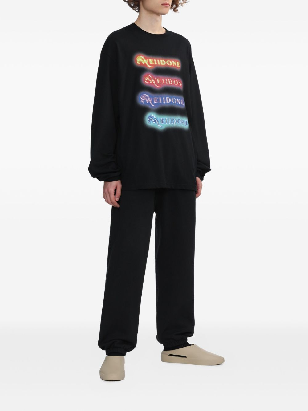 logo-print long-sleeve T-shirt - 2