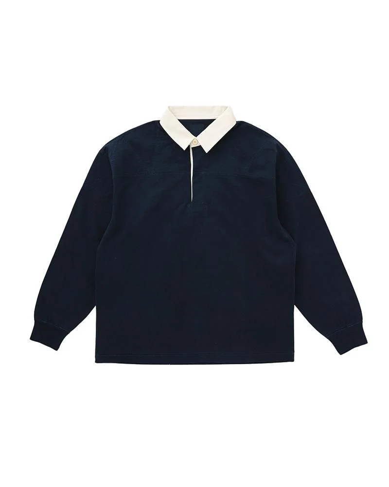 LARKHAM L/S RUGGER (N.D.) DK.INDIGO - 1