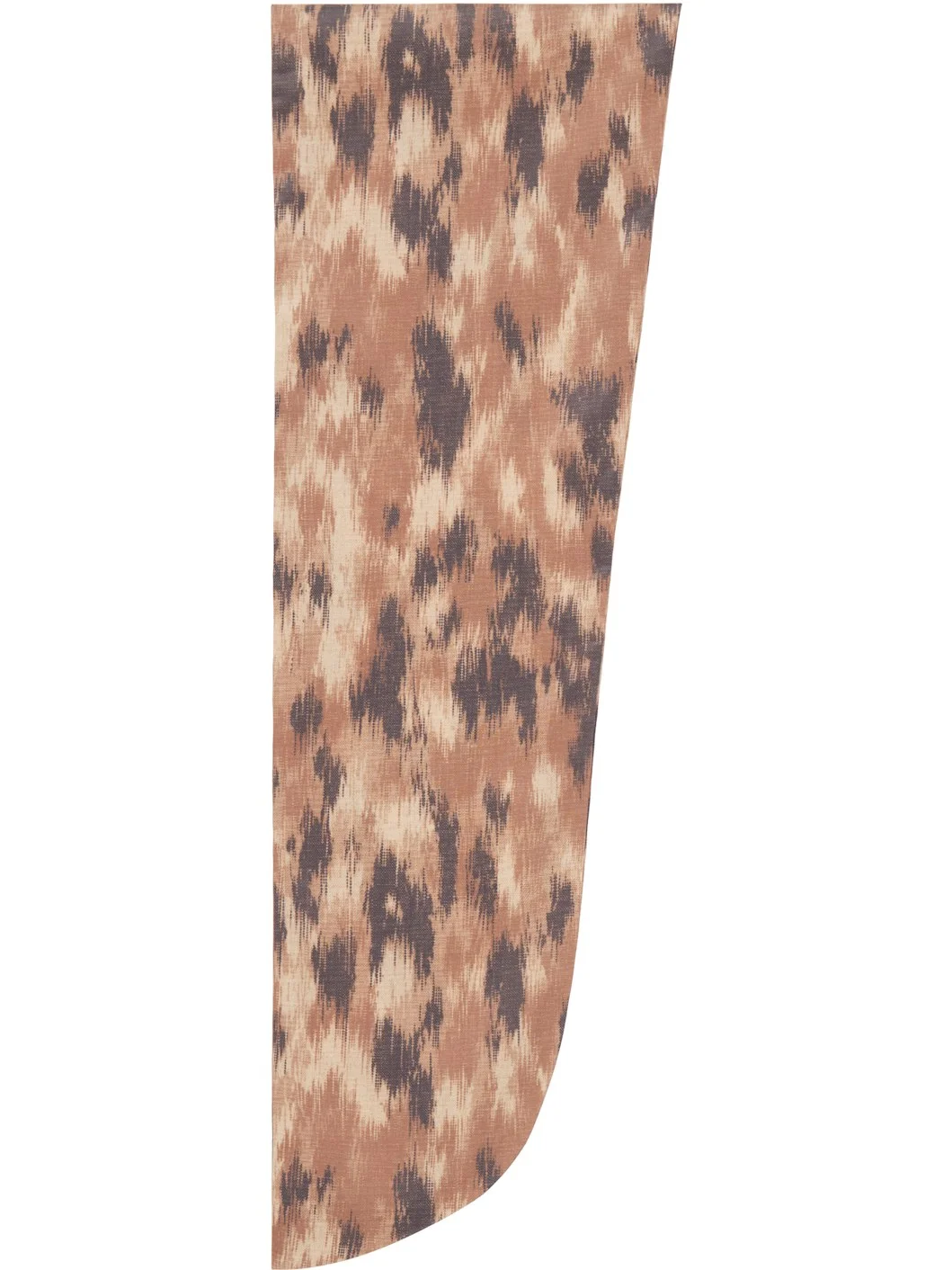 Brown Print Wrap Scarf - 1