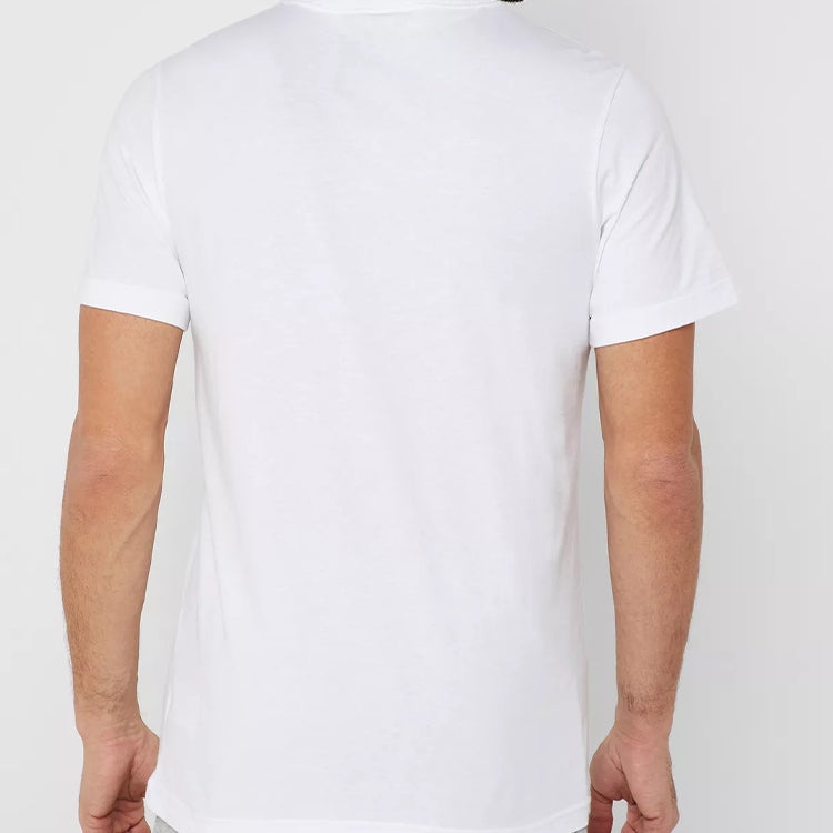 adidas Logo Sports Round Neck Short Sleeve White DV3081 - 5