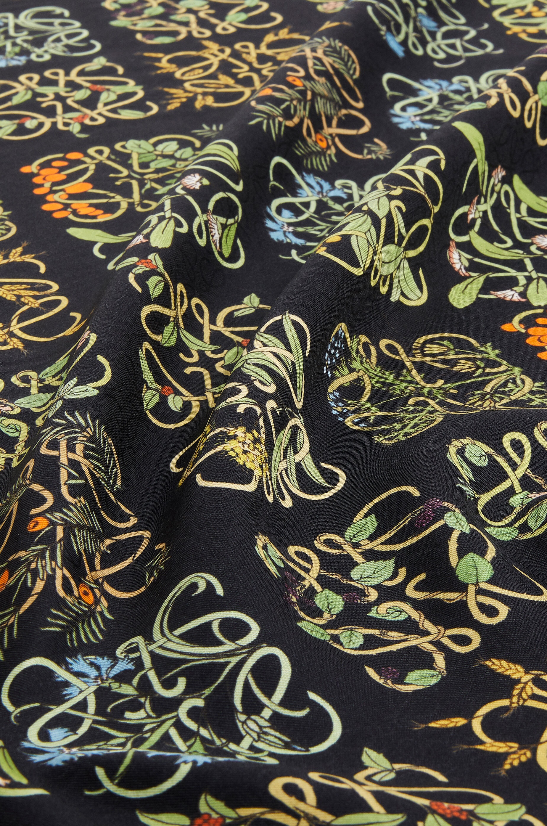 Anagram herbarium all over scarf in silk - 4