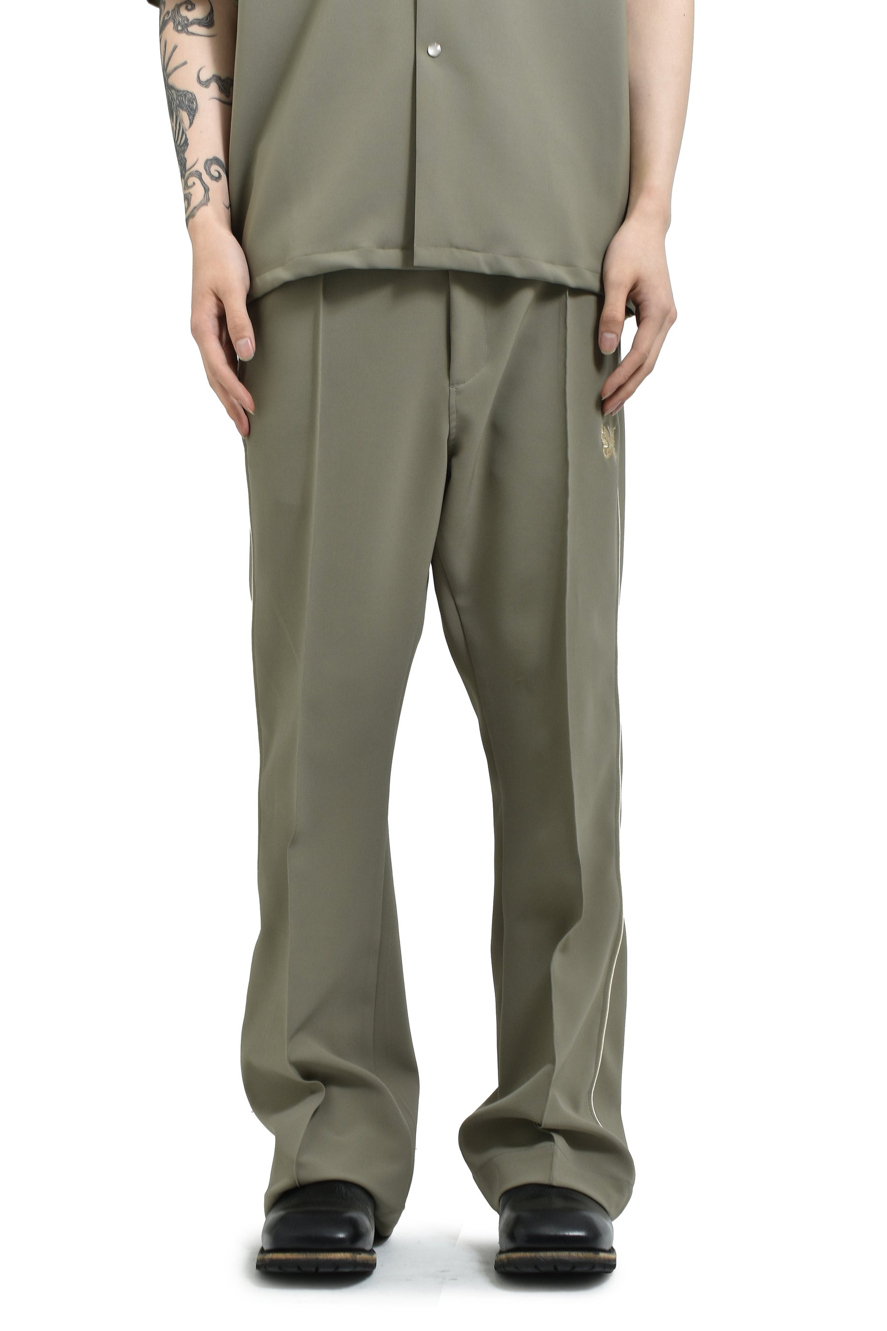 PIPING COWBOY PANT - POLY DOUBLE CLOTH(EXCLUSIVE) / D.GRY - 1