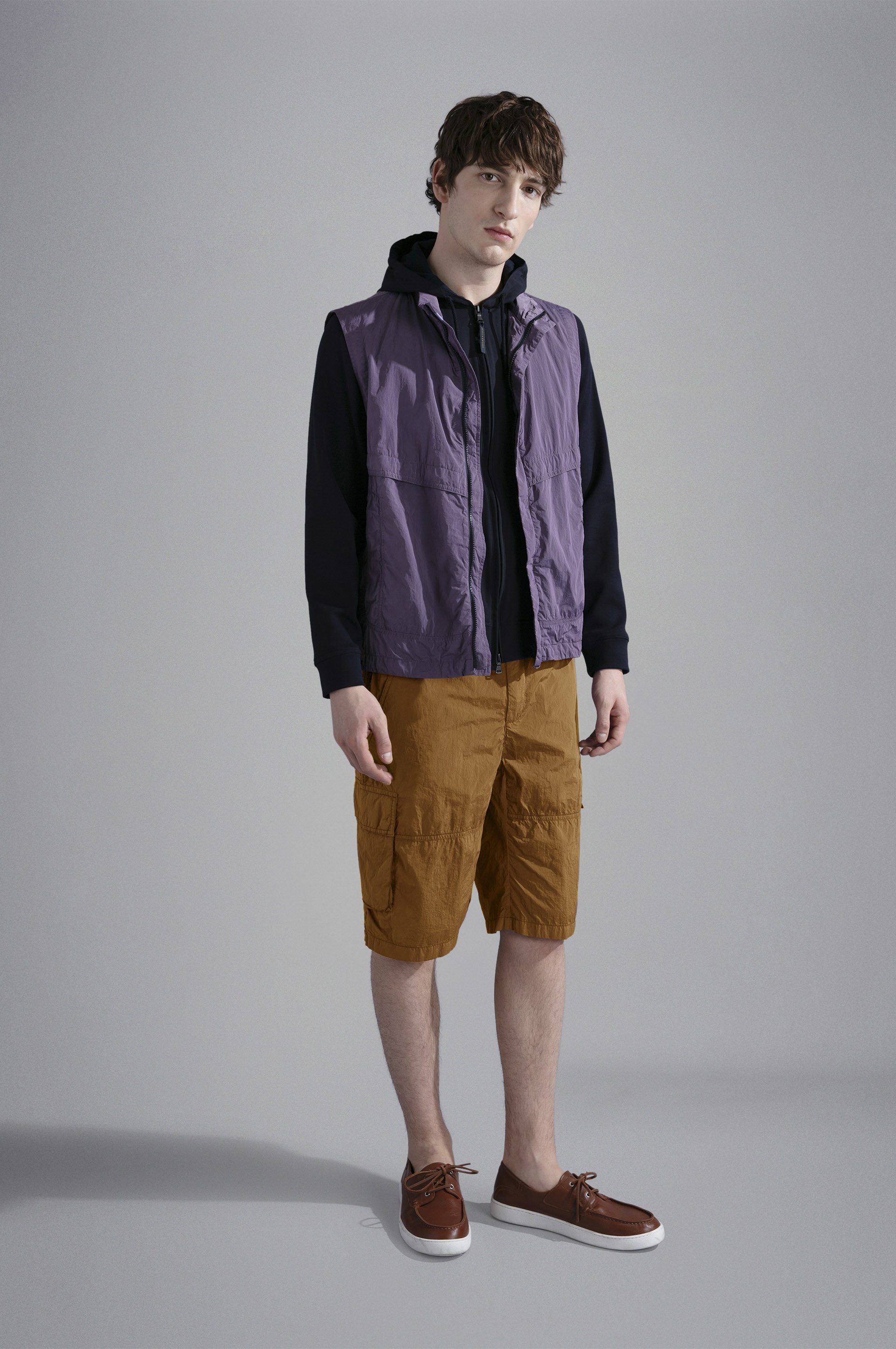 GARMENT DYED NYLON BERMUDA SHORTS - 2