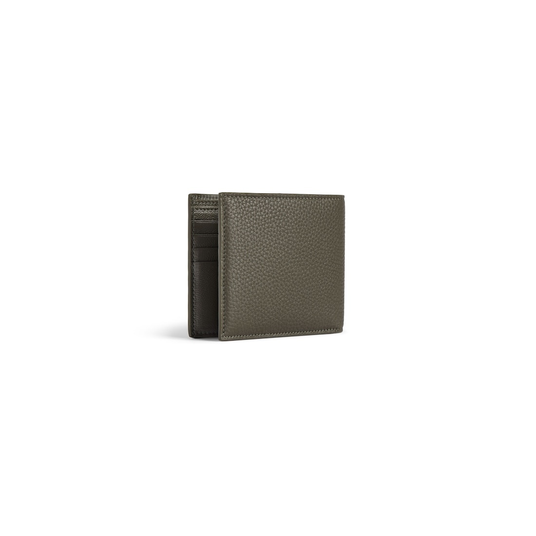 Men's Credit Square Folded Wallet in Khaki - 2