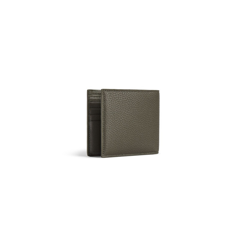Men's Credit Square Folded Wallet in Khaki 2