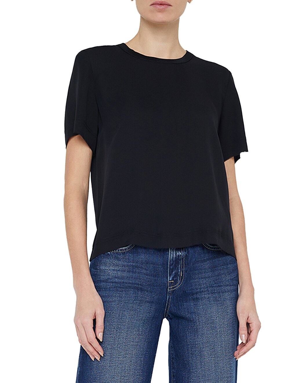 L'AGENCE Suzette Silk-Blend Tee - 4