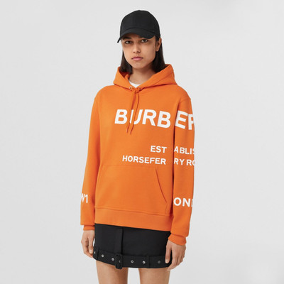 Burberry Horseferry Print Cotton Oversized Hoodie outlook