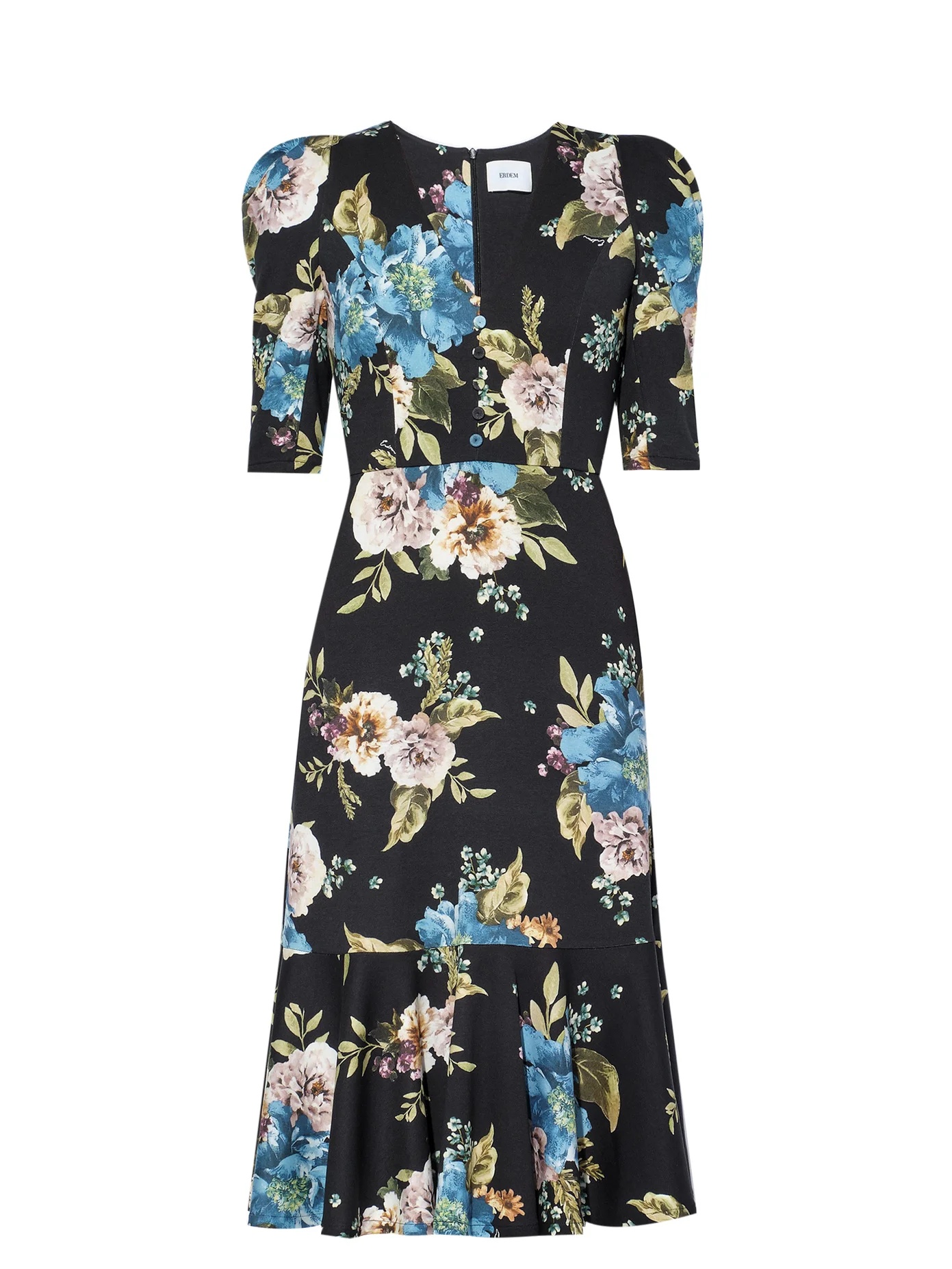 Ottavia carnation-print jersey dress - 1