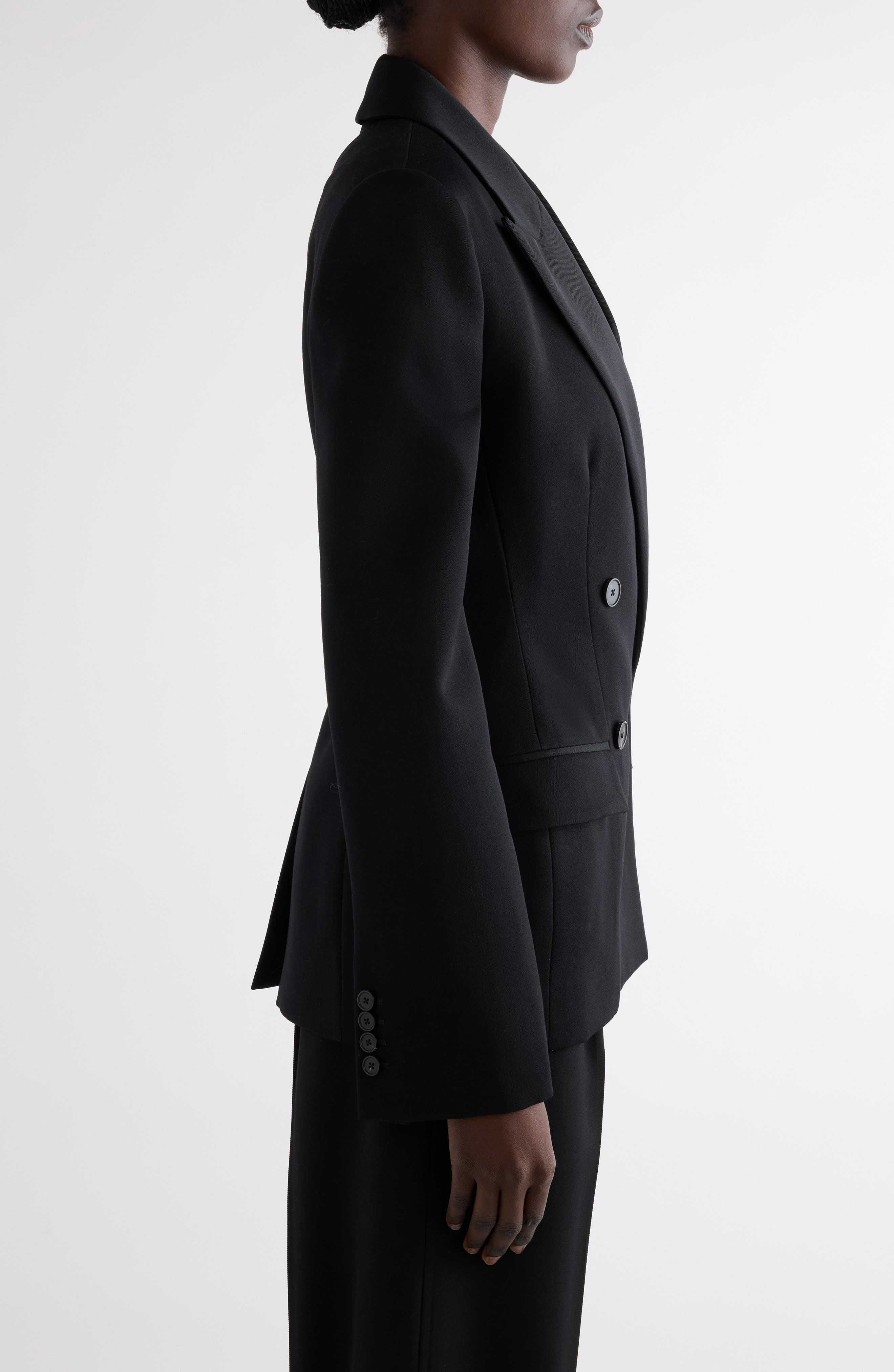 Givenchy Double Breasted Wool Tuxedo Jacket in Black at Nordstrom - 4