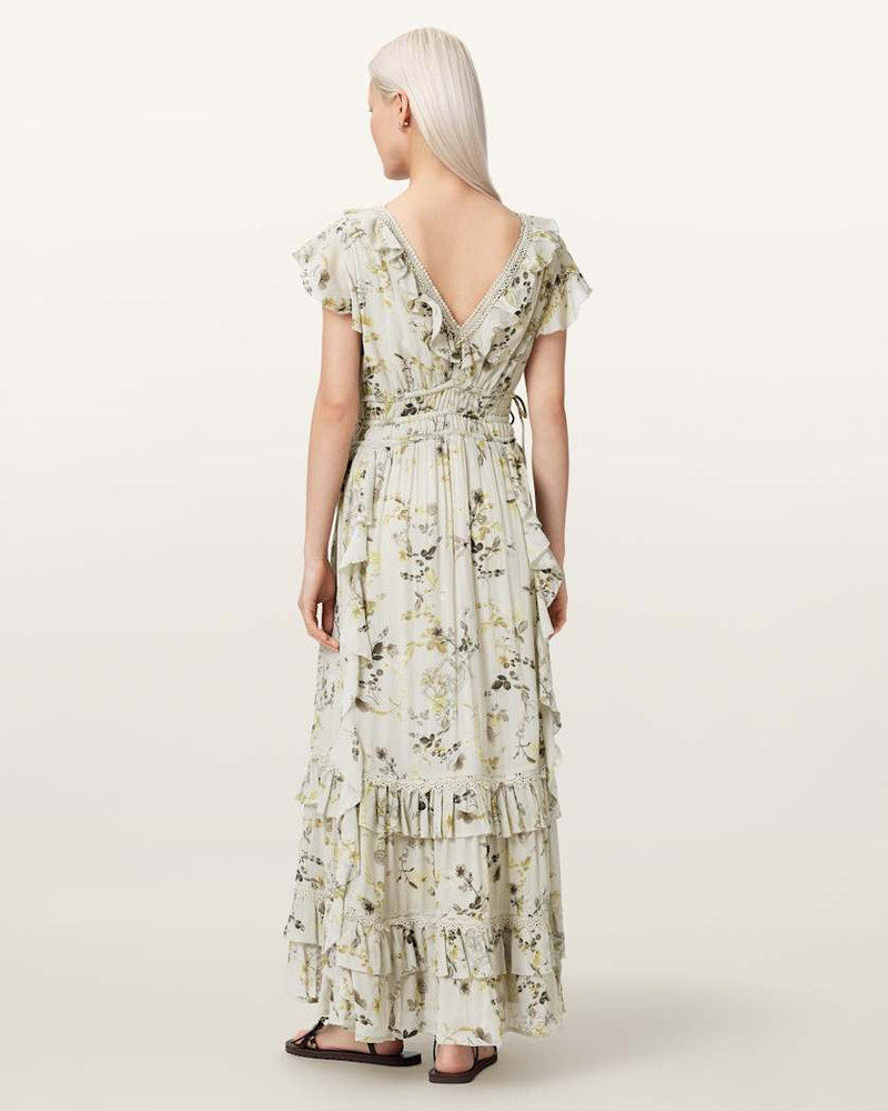 CANTO FLORAL RUFFLED MAXI DRESS 7