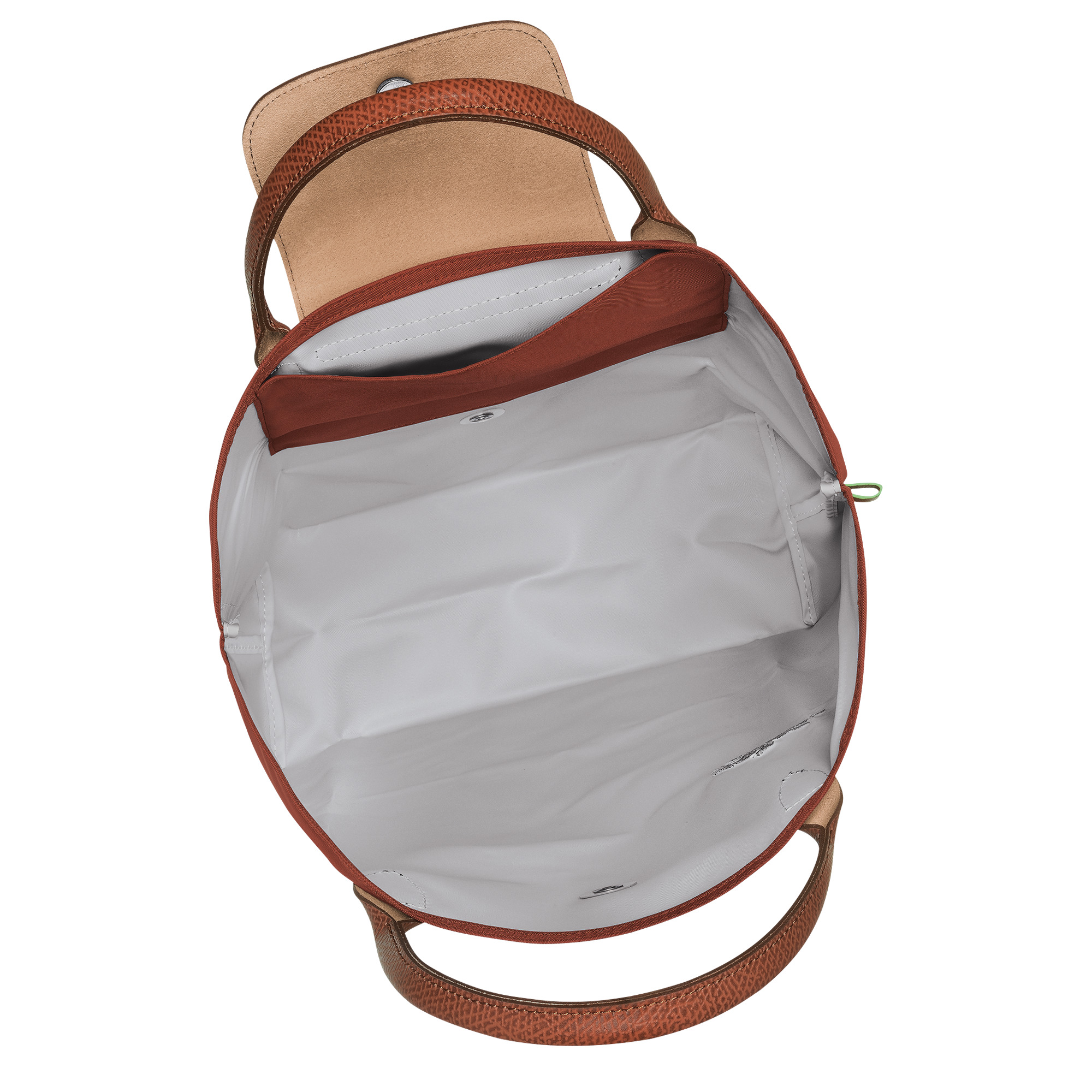 Le Pliage Green M Tote bag Chestnut - Canvas - 5