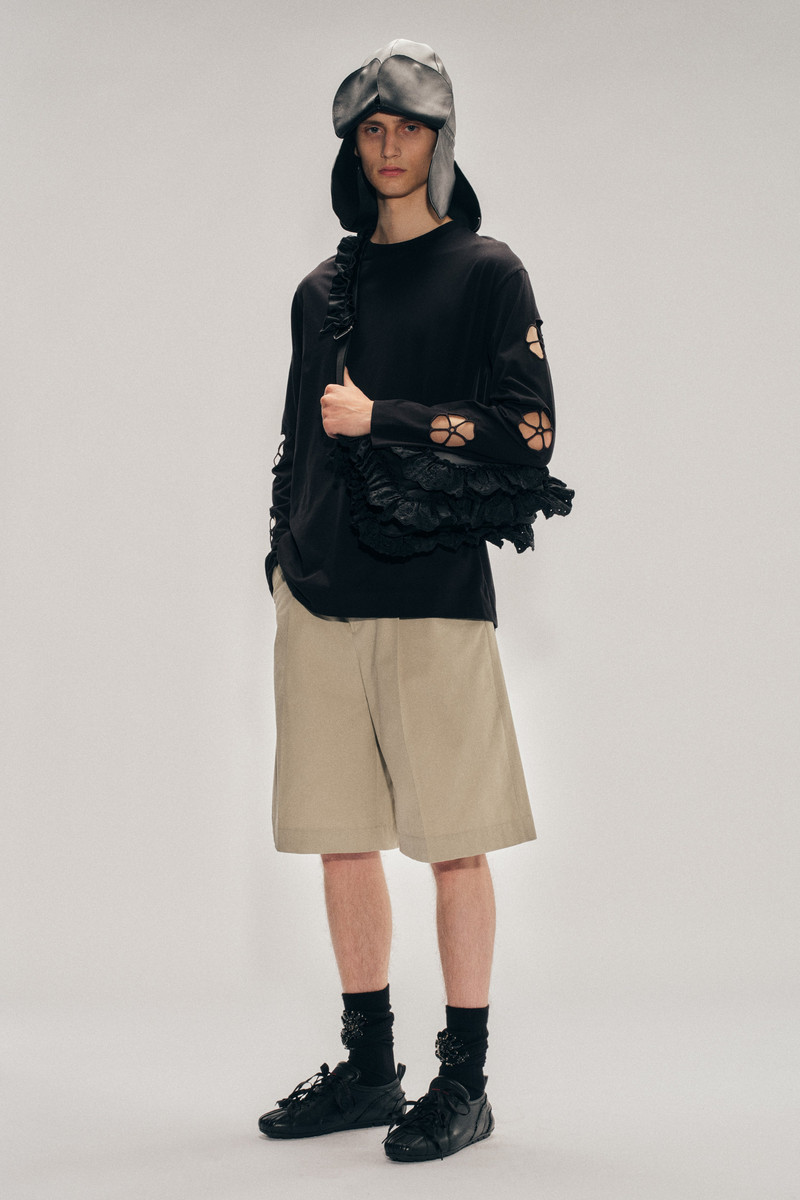 Tailored Wide Leg Belt Loop Tab Shorts 3