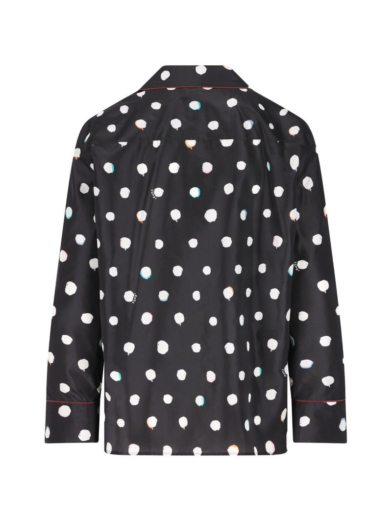 FENDI polka-dot piped shirt outlook