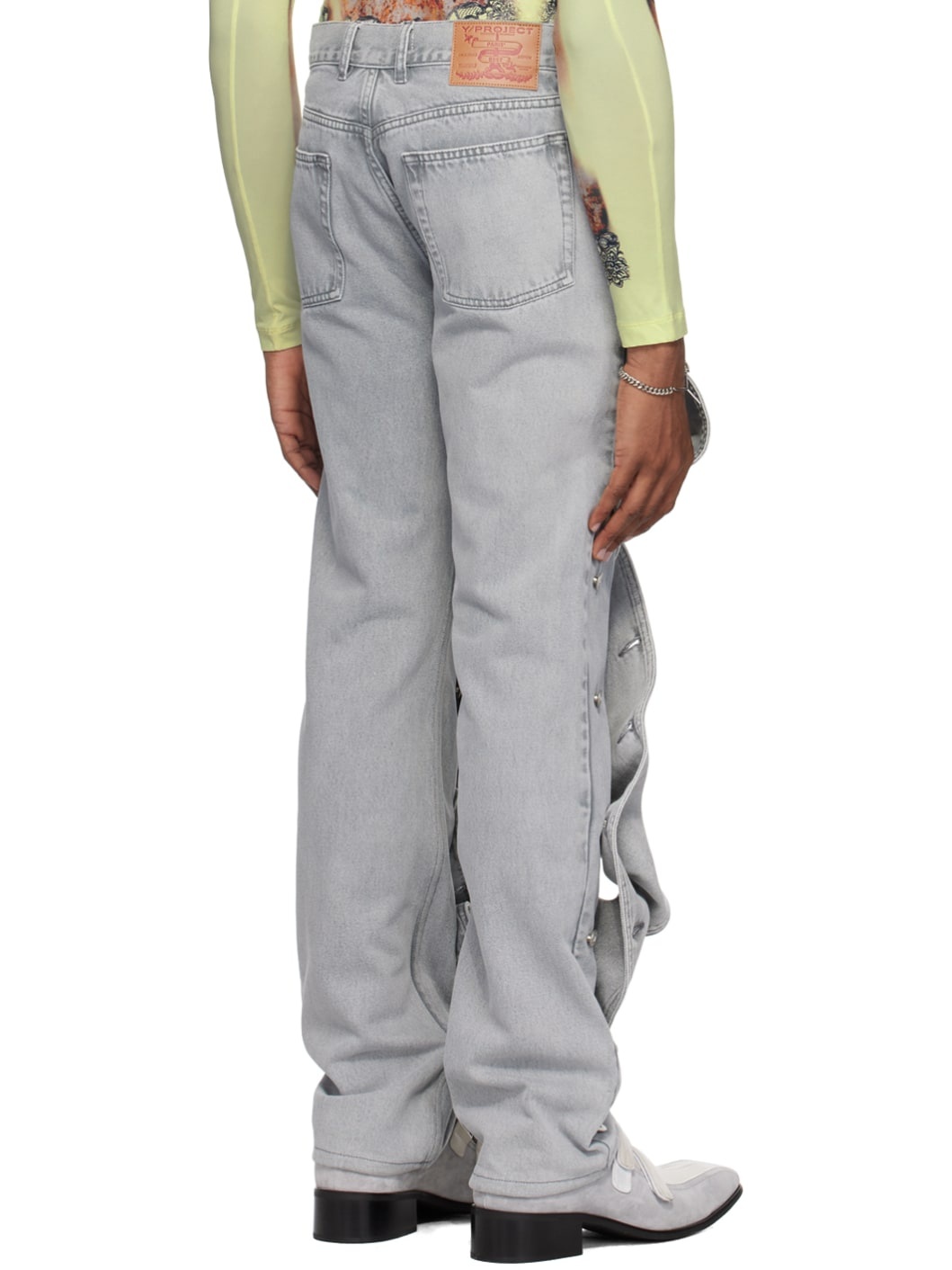 Gray Snap Off Jeans - 3
