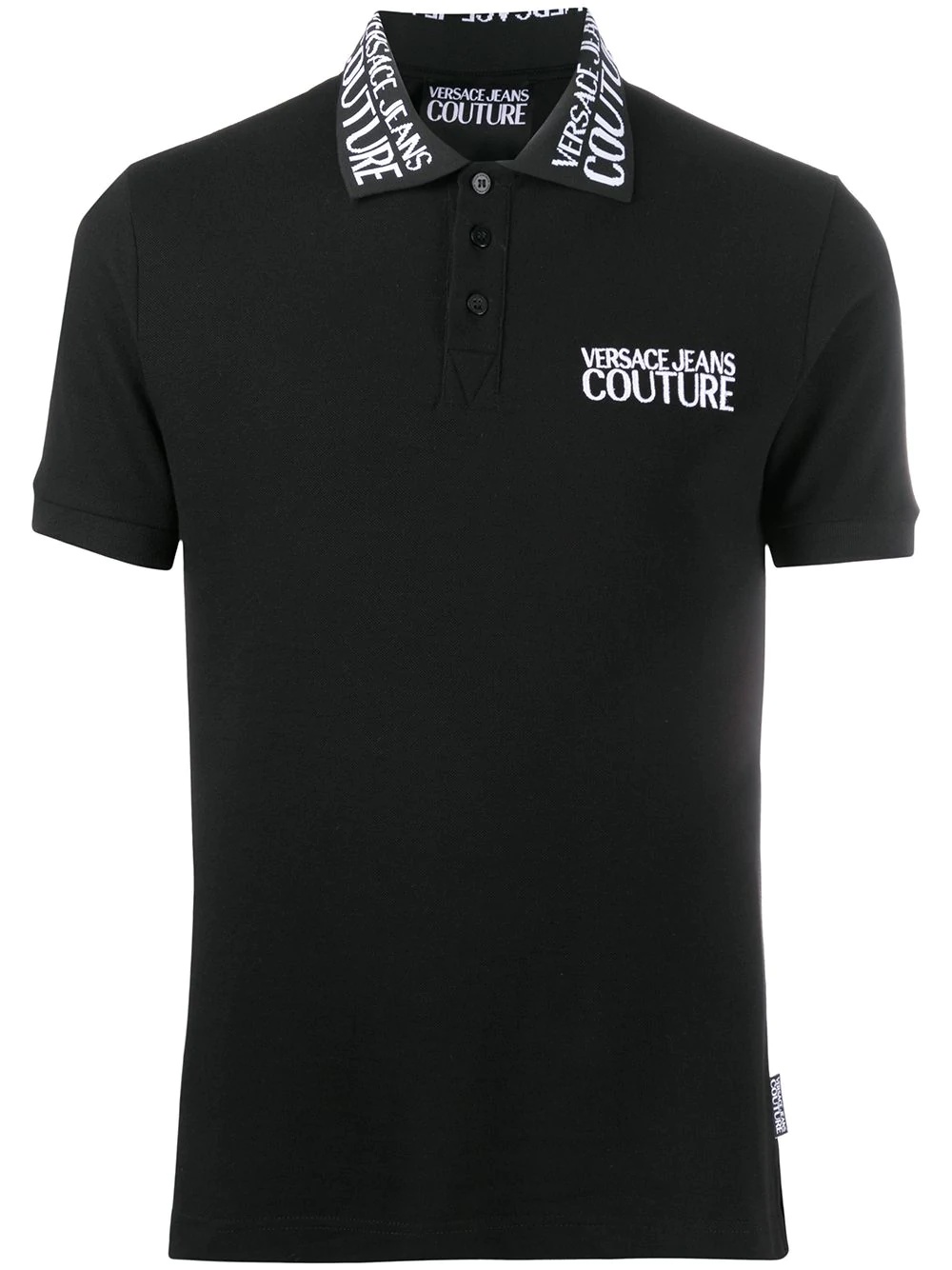 two-tone logo polo shirt - 1