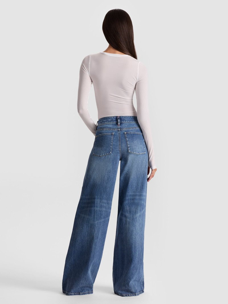 Alice + Olivia HOTTIE LONG SLEEVE BODYSUIT outlook