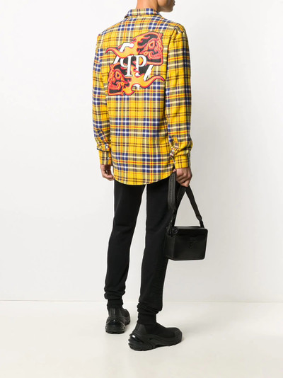 PHILIPP PLEIN long sleeve embroidered patch shirt outlook