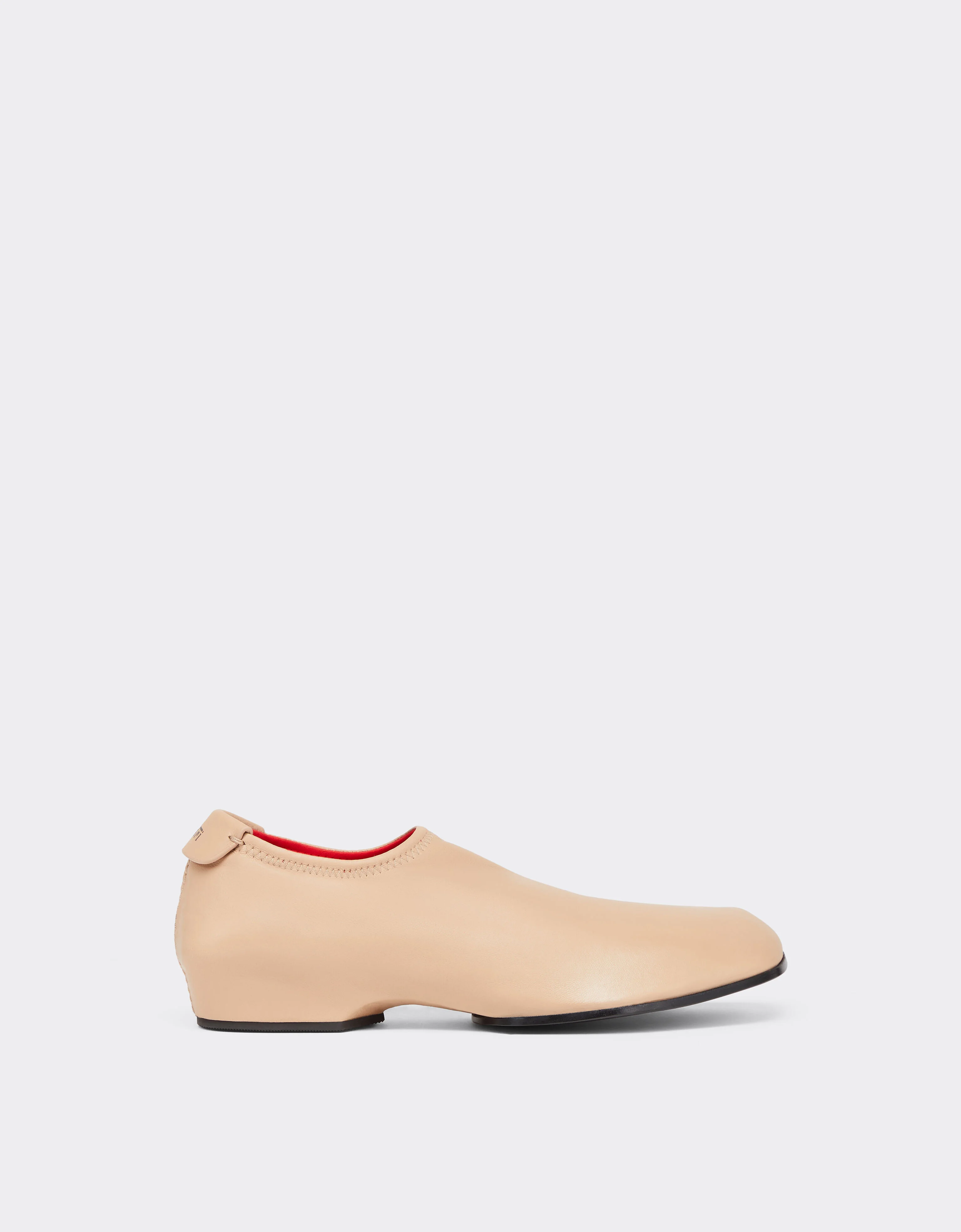 Glossy Leather Mules with Square Heel - 1