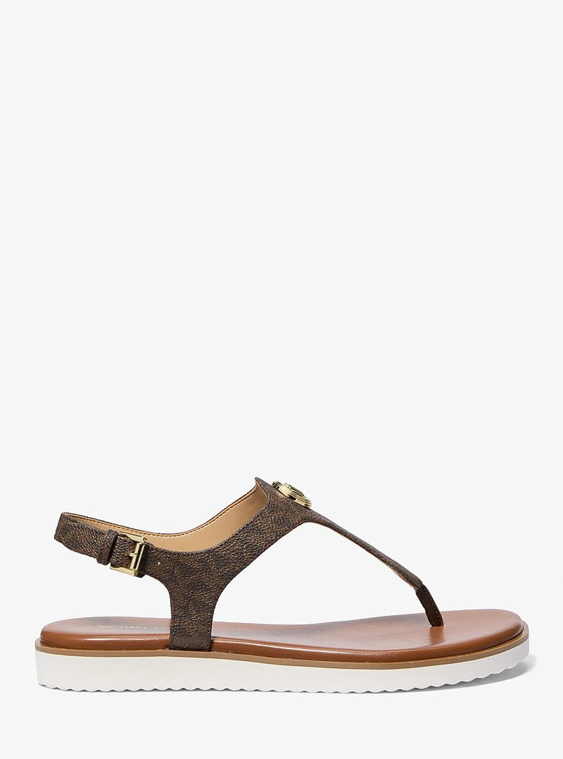 Val Signature Logo Thong Sandal 1