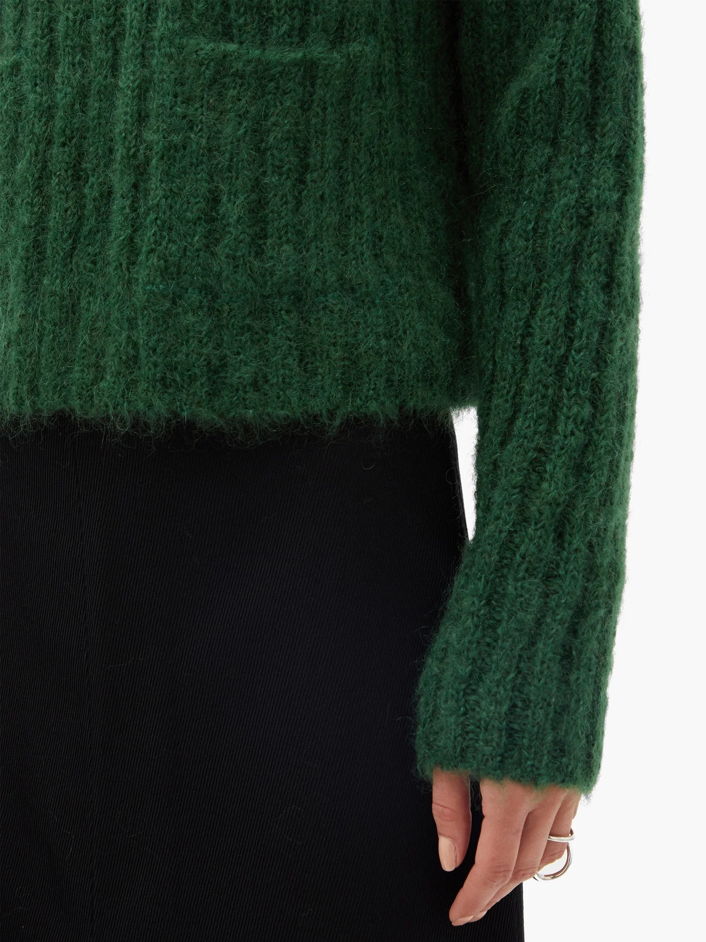 Ribbed mohair-blend sweater - 3